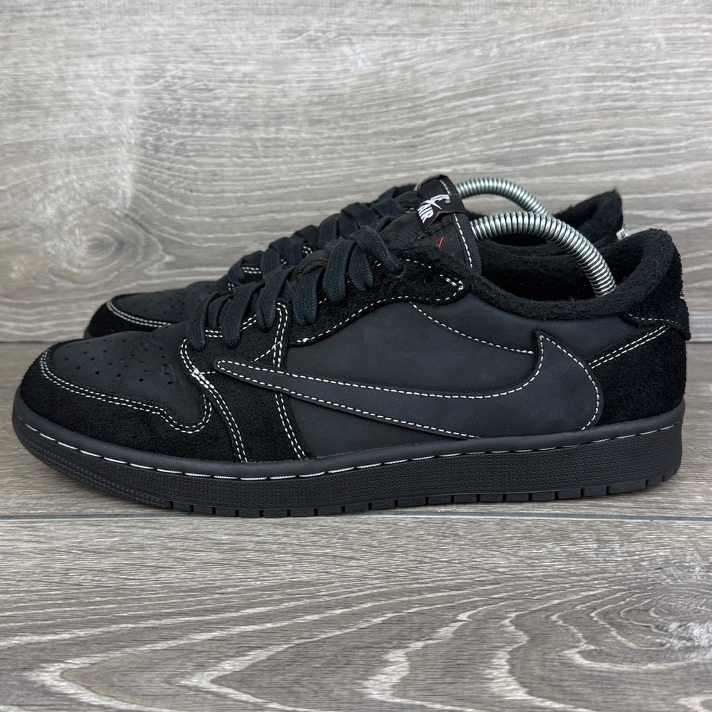 Nike Air Jordan 1 Retro Low OG SP x Travis Scott Men’s 9.5 Black Phantom Sneaker - Picture 3 of 16